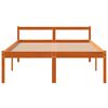vidaXL Letto per Anziani Marrone Cera 120x200cm Legno Massello di Pino