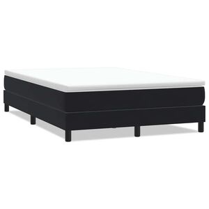 vidaXL Letto a Molle senza Materasso Nero 160x220 cm in Velluto