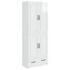 vidaXL Set di armadi 2 pcs Bianco Lucido Legno ingegnerizzato