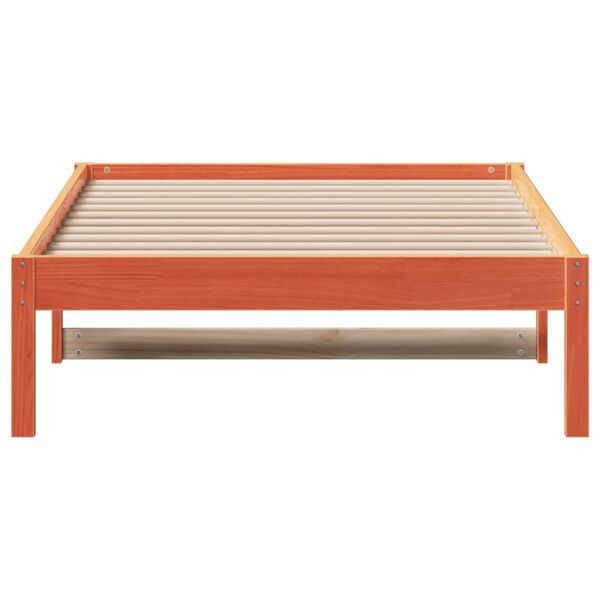 vidaXL Dormeuse senza Materasso Marrone Cera 90x200 cm Legno di Pino
