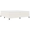 vidaXL Letto a molle Crema e Bianco 200 x 200 cm Tessuto in Cords