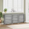 vidaXL Copertura Termosifone Grigio Sonoma 205x21,5x83,5cm Multistrato