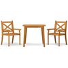vidaXL Set Mobili da Pranzo per Giardino 3 pz Legno Massello di Acacia