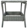 vidaXL Set Divani da Giardino 3pz con Cuscini Polyrattan Grigio Chiaro