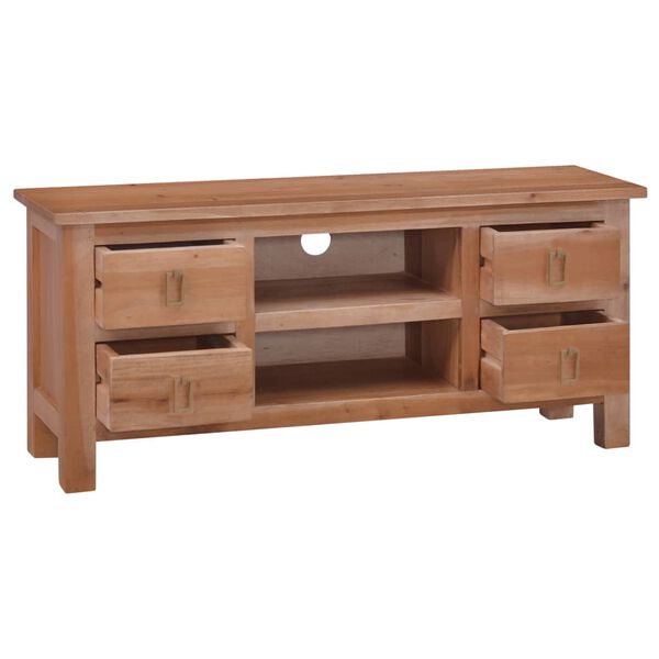 vidaXL Mobile Porta TV 100x30x45 cm Legno Massello di Mogano