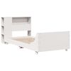 vidaXL Letto senza Materasso Bianco 90x190 cm in Legno Massello Pino