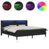 vidaXL Struttura del letto con testiera Nero 180 x 200 cm Similpelle