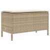 vidaXL Poggiapiedi da Giardino Beige e Crema 80 x 38 x 42 cm