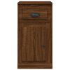 vidaXL Mobiletto Cassetto Rovere Marrone 40x50x75cm Legno Multistrato
