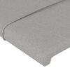 vidaXL Giroletto a Molle con Materasso Grigio Chiaro 90x200 cm Tessuto
