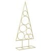 vidaXL Albero di Natale in Metallo con Supporto Circolare KUOPIO 60 cm