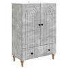 vidaXL Credenza Grigio Cemento 66 x 34,5 x 95 cm Legno ingegnerizzato