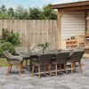vidaXL Set da Pranzo per Giardino con cuscino 9 pcs Grigio polyrattan