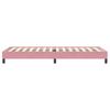 vidaXL Letto a Molle senza Materasso Rosa 100x220 cm in Velluto