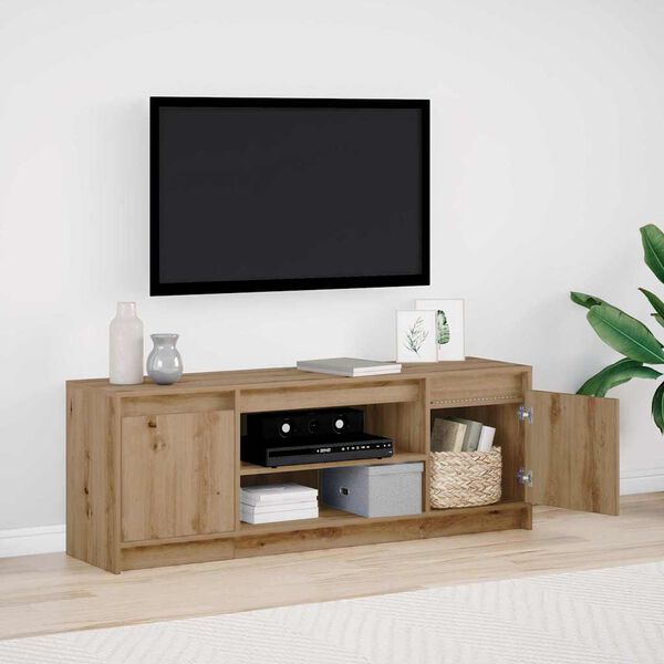 vidaXL Unit&agrave; TV Marrone 139,5 x 34 x 50 cm Legno multistrato