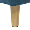 vidaXL Pouf contenitore con cuscino Blu 40 x 40 x 45 cm Velluto