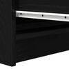 vidaXL Credenza Rovere Nero 100x35x99 cm in Legno Multistrato