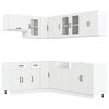 vidaXL Set Mobili da Cucina 11 pz Lucca Bianchi Legno Multistrato