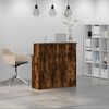 vidaXL Banco Reception Rovere Fumo 100x50x103,5cm in Legno Multistrato