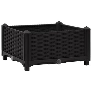 vidaXL Fioriera Rialzata 40x40x23 cm in Polipropilene