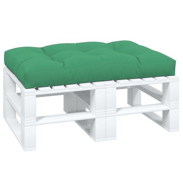 vidaXL Cuscino per Pallet Verde 120x80x12 cm in Tessuto