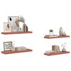 vidaXL Scaffale da parete 4 pcs Rosso 80 x 23,5 x 4 cm