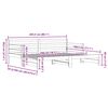 vidaXL Divano Letto con Letto Estraibile Nero 80x200cm Massello Pino