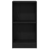 vidaXL Libreria Rovere Nero 40x24x76 cm in Legno Multistrato