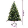 vidaXL Albero di Natale Artificiale a Cerniera con 300 LED 240 cm