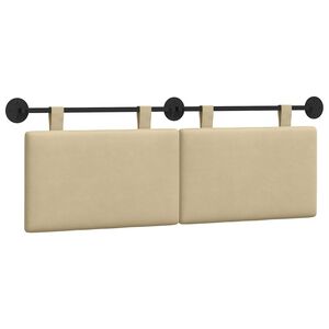 vidaXL Testiera sospesa Tessuto in Cords