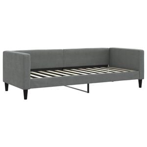 vidaXL Letto da Giorno Grigio Scuro 80x200 cm in Tessuto