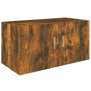 vidaXL Armadietto da Parete Rovere Fumo 80x39x40 cm Legno Multistrato