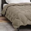 vidaXL Duvet Invernale Grigio chiaro 155 x 220 cm Microfibra