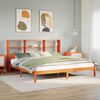 vidaXL Letto Libreria senza Materasso Marrone Cera 180x200 cm in Pino