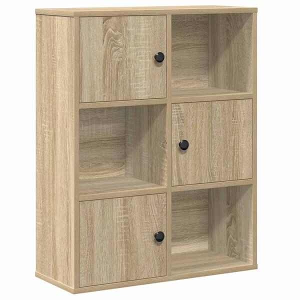 vidaXL Libreria Rovere Sonoma 60x24x76,5 cm in Legno Multistrato
