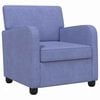 vidaXL Poltrona Blu jeans Tessuto