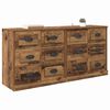 vidaXL Sideboards con cassetto 2 pcs Legno vecchio 70 x 35,5 x 67,5 cm