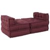vidaXL Unit&agrave; di Divano Modulare 4 pcs Bordeaux Tessuto