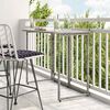 vidaXL Tavolo da Giardino Pieghevole Grigio 90x51x75 cm in Polyrattan