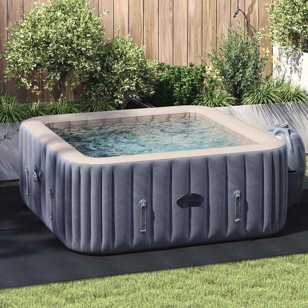vidaXL Telo Piscina Grigio Chiaro 300x220 cm Geotessile Poliestere