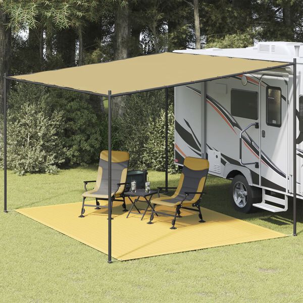 vidaXL Tappeto da Tenda 300x400 cm Beige