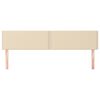 vidaXL Testiera 2 pz Crema 100x5x78/88 cm in Tessuto