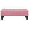 vidaXL panchina con cuscino Rosa 113 x 57 x 39 cm Velluto