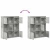 vidaXL Libreria Grigio Cemento 89x24x101,5 cm in Legno Multistrato