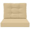 vidaXL Cuscino per divano da esterno 2 pcs Beige Poliestere