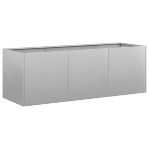 vidaXL Fioriera 120x40x40 cm in Acciaio Zincato