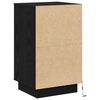 vidaXL Armadio da Notte con cassetto Rovere Nero 39 x 34,5 x 65 cm