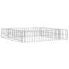 vidaXL Gabbione Letto Rialzato in Acciaio Zincato 100x100x20 cm