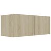 vidaXL Mobile Porta TV Rovere Sonoma 80x30x30 cm in Legno Multistrato