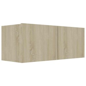 vidaXL Mobile Porta TV Rovere Sonoma 80x30x30 cm in Legno Multistrato